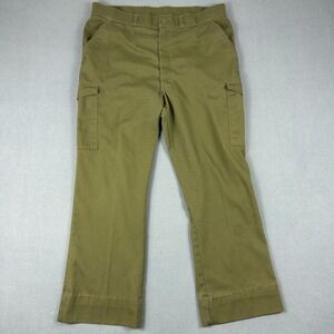 Boy Scouts‎ of America Pants Mens 36x28 Uniform Green Cargo Vintage BSOA